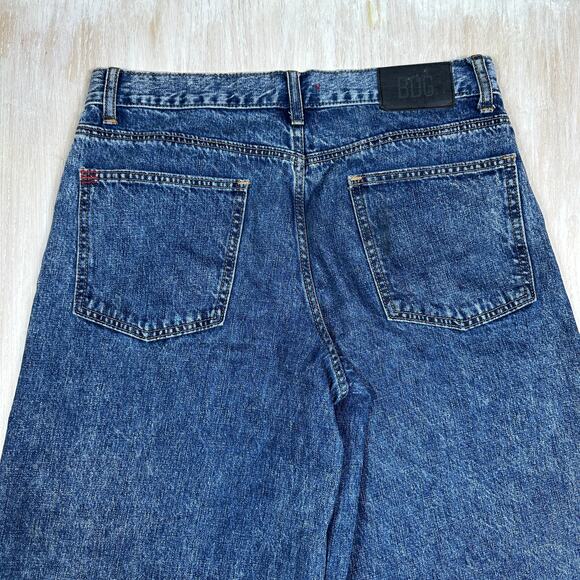BDG Urban Outfitters A-Wide High Rise Wide Leg Casual Blue Denim Y2K Jeans 31 - Picture 14 of 16